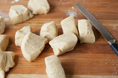 cut conchas dough into 12 portions